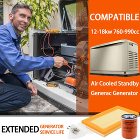 KOONDHEEND 6484 air filter 0E9371A; improves air intake efficiency for Generac units