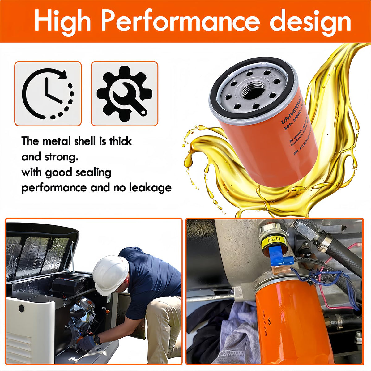 KOONDHEEND 6484 oil filter 070185ES; extra filtration for steady engine performance