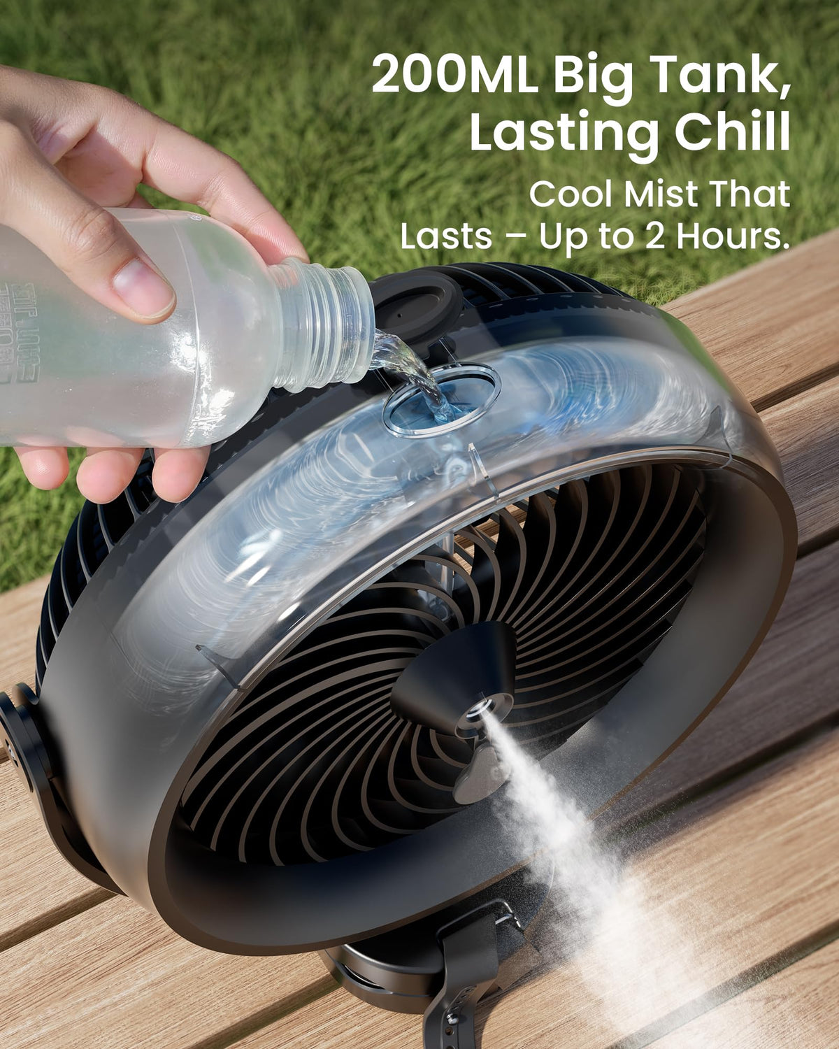 Koonie 8-inch desk fan suits small workspaces