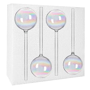 Koorabbee garden-office decor glow with iridescent watering globes.