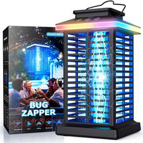 KOOSA Bug Zapper Outdoor in a patio setting, pest-free evening ambiance.