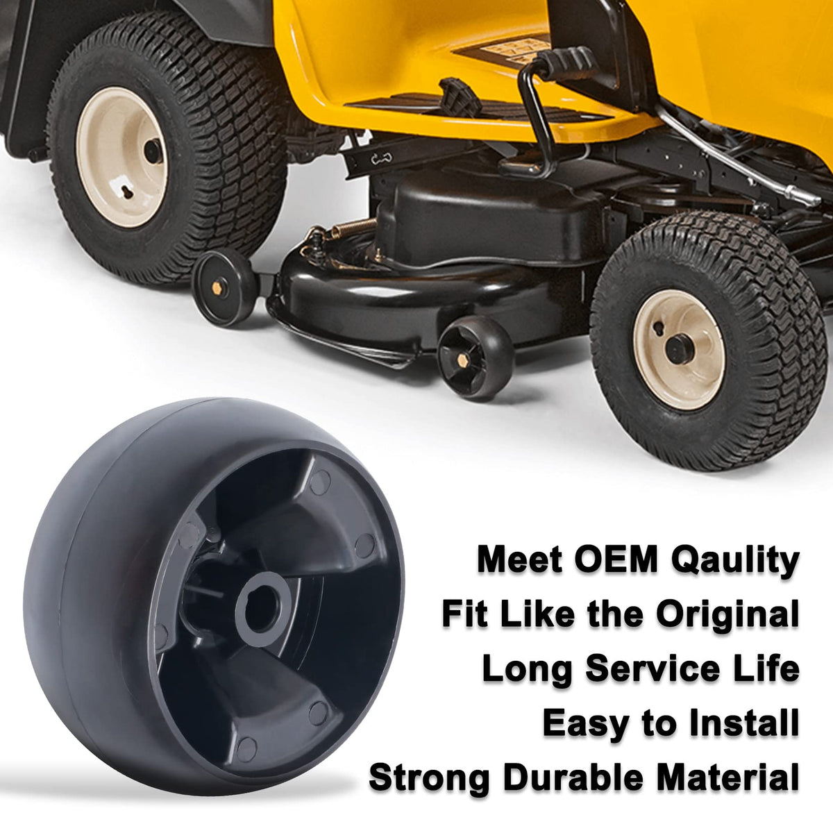 KOOTANS deck wheels compatible with Cub Cadet and Toro models