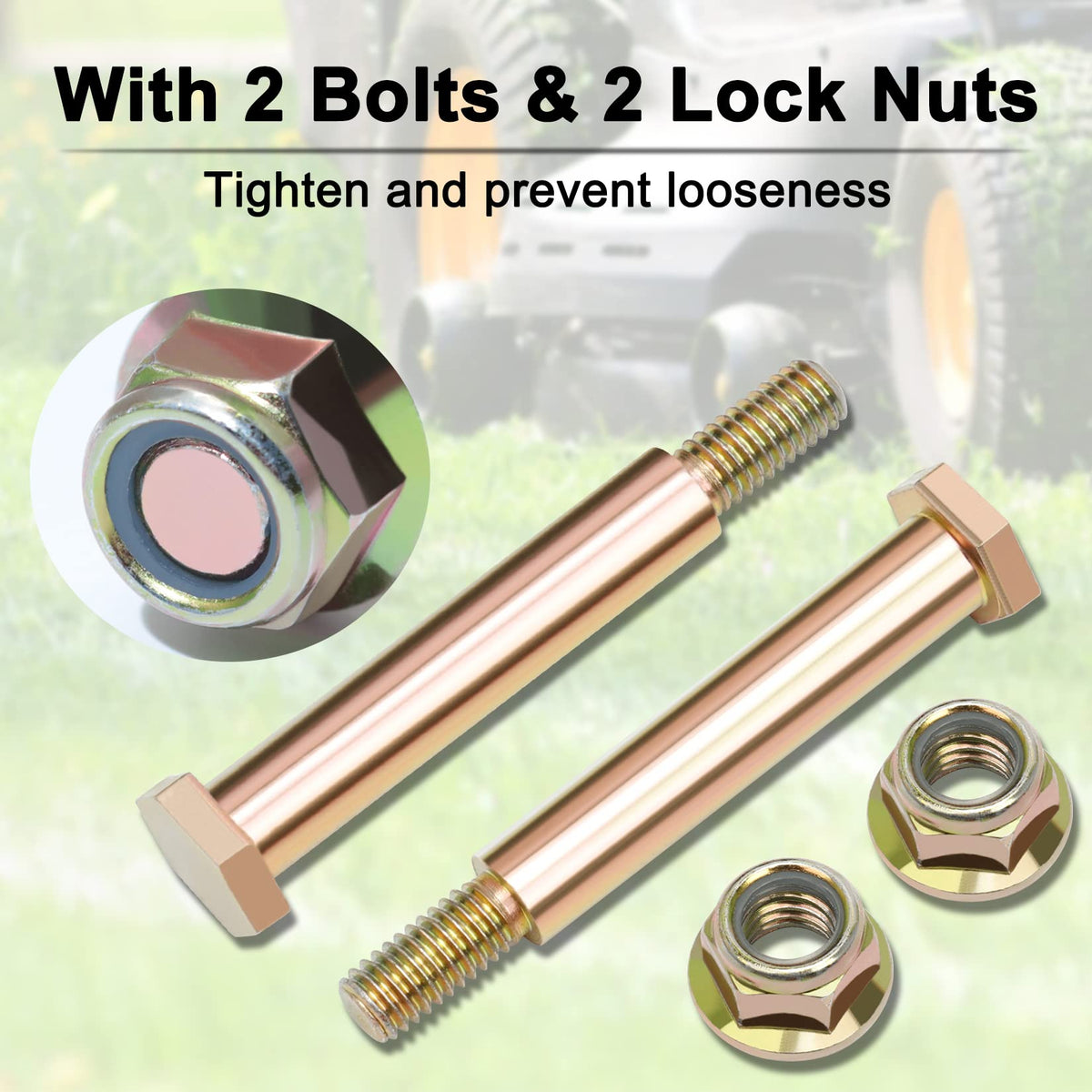 KOOTANS deck wheels width 2-3/8 inches for even deck contact
