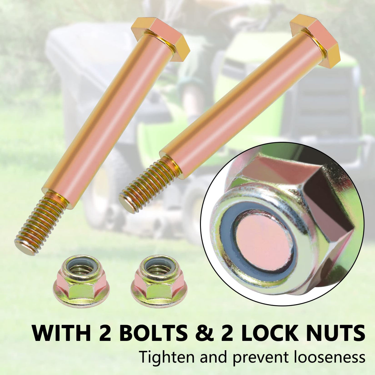 Polypropylene KOOTANS deck wheel construction resists wear for longer service life.