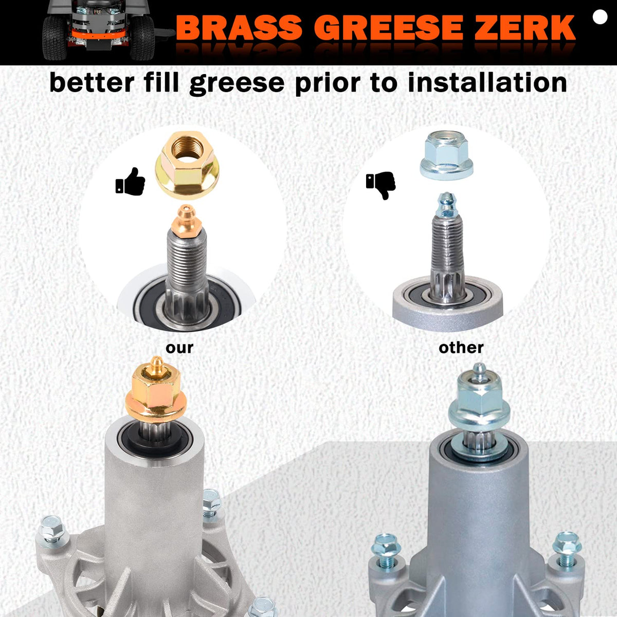 KOOTANS two-pack spindle replacement reduces downtime for busy yards