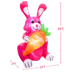 KOOY Easter bunny decor glows at night to greet guests