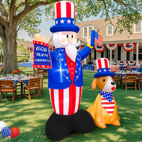 KOOY Independence Day front door display boosts curb appeal and celebration mood.