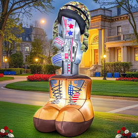 KOOY LED-lit memorial inflatable night view for standout curb appeal