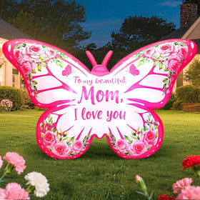 KOOY inflatable butterfly during inflation process enables quick setup