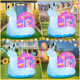 KOOY outdoor yard decor snail ready for backyard party ambiance