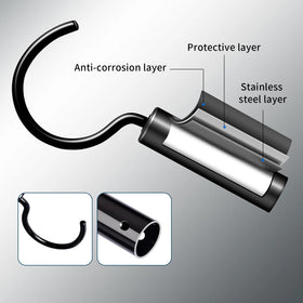 KOPBTBOY stainless steel hook close-up showing rustproof construction.
