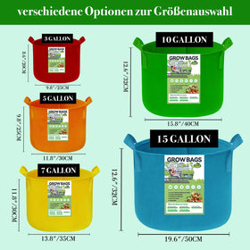 Kopotma grow bags in garden setting demonstrating durability and reuse.