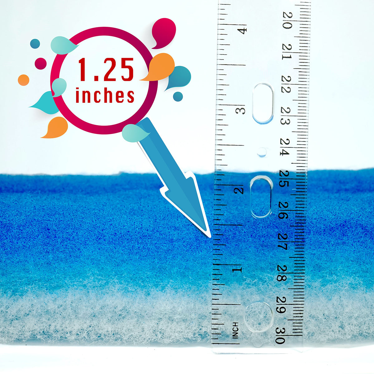 Koral Filters USA-made roll enables easy cut-to-fit filtration.