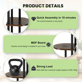Korrie Home assembled height shot emphasizes tall 25.7-inch profile.