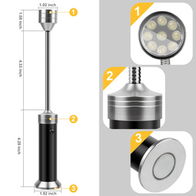 Durable aluminum alloy construction resists heat for outdoor cooking.