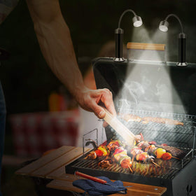 KOSIN barbecue light gooseneck 360-degree adjustability lets you aim where needed.