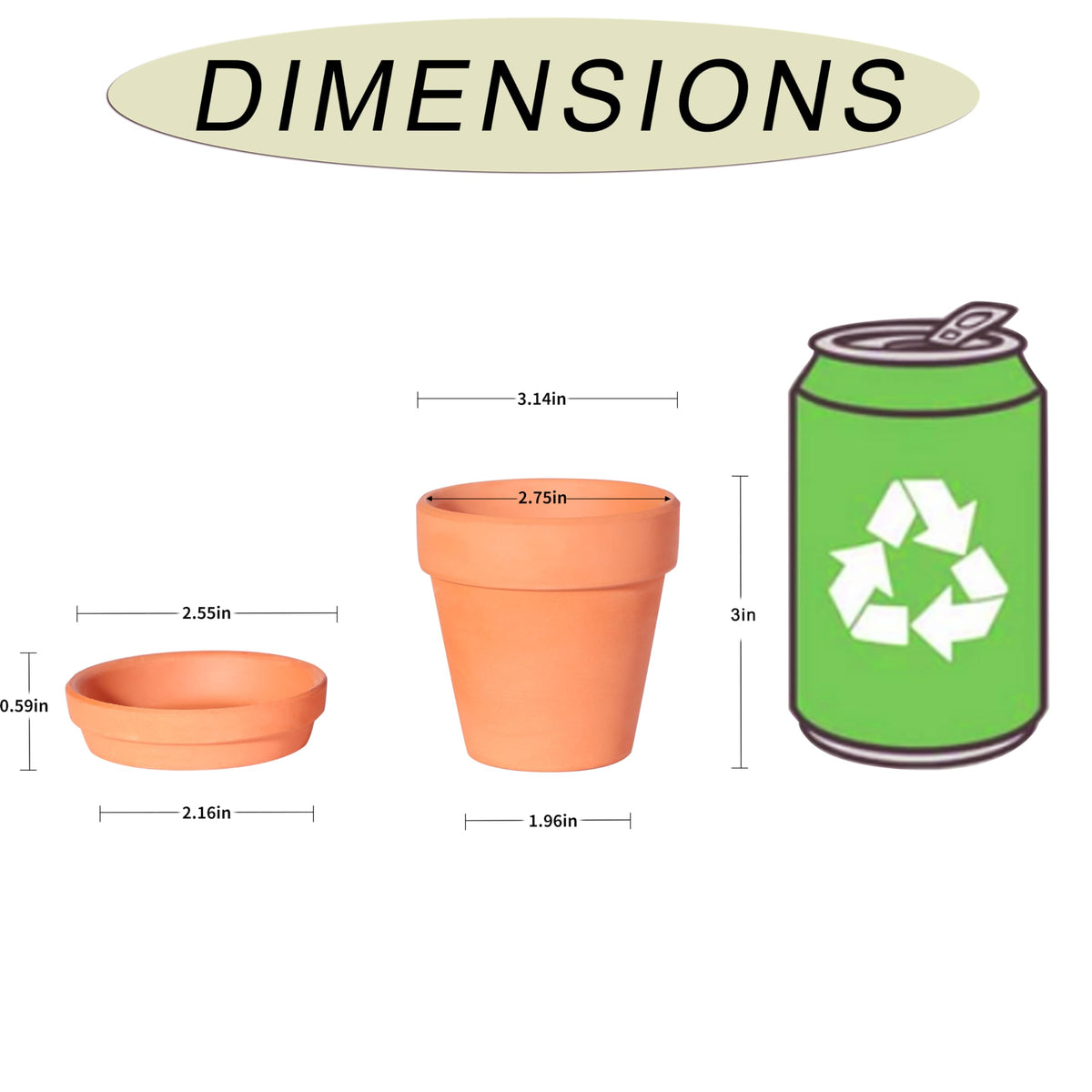 Kosrtuny terracotta pot with saucer for mess-free indoor and outdoor use.