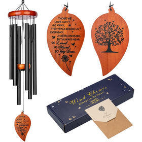 KOSSLY sympathy wind chimes in elegant gift packaging, ready for gifting and remembrance