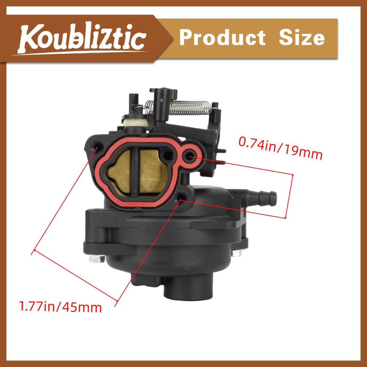 Koubliztic fuel hose and valve with fuel filter in kit
