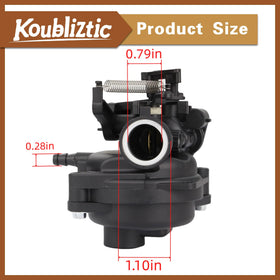 Main jet and throat clamps from Koubliztic carburetor kit showing precise replacement parts