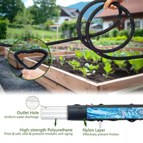 Koulate Soaker Hose plant-stand use directs moisture exactly where needed.