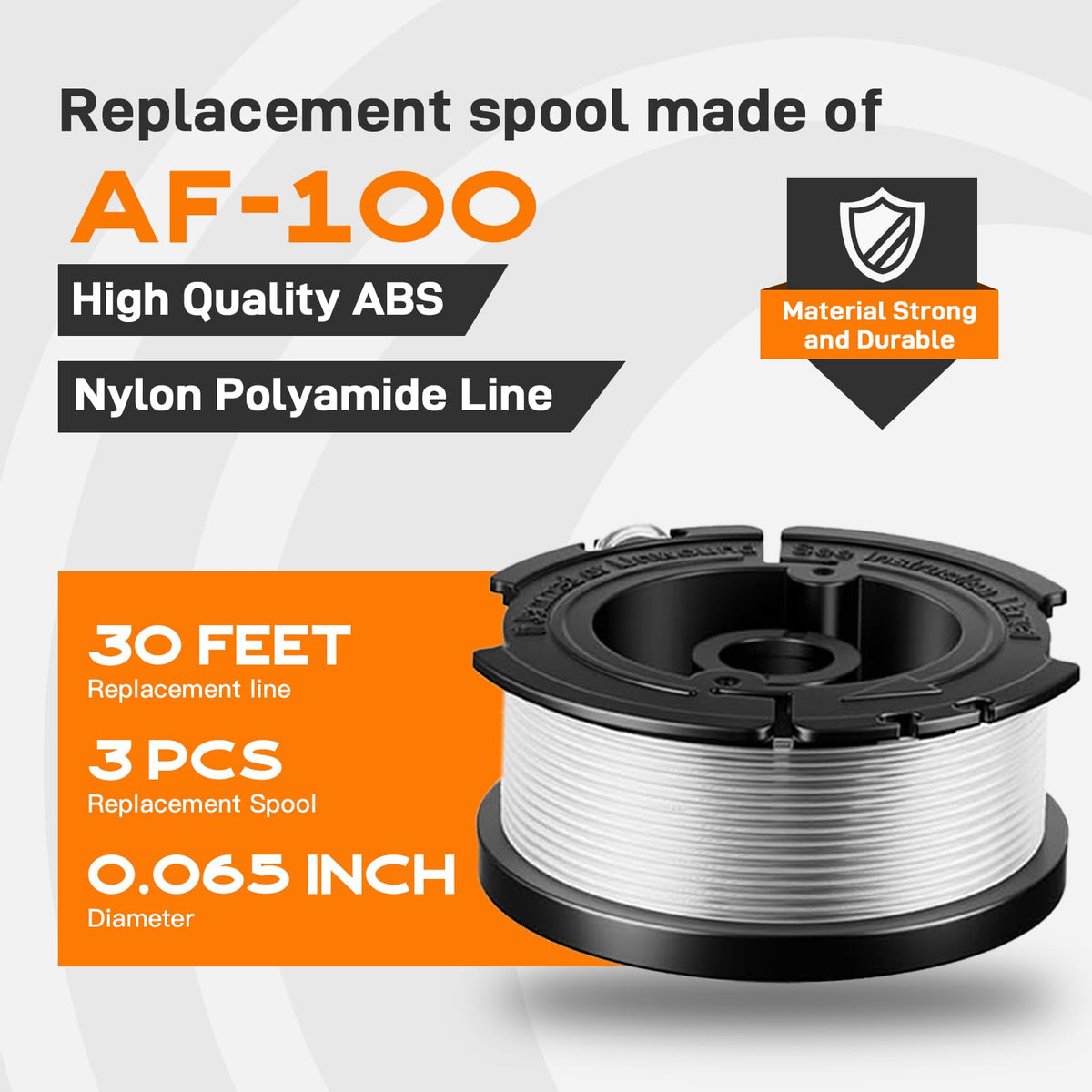 Kousika AF-100 spool compatible with Black & Decker for efficient lawn edging