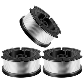 Kousika AF-100 spool packaging shows triple-pack for easy lawn maintenance