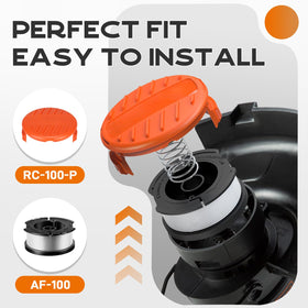 Kousika AF-100 pre-wound spool ready for quick replacement