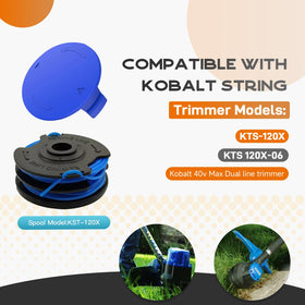Kousika KST-120X spool cap securing a reliable, tight fit.
