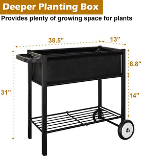 Koutemie ergonomic 31-inch height reduces bending while tending