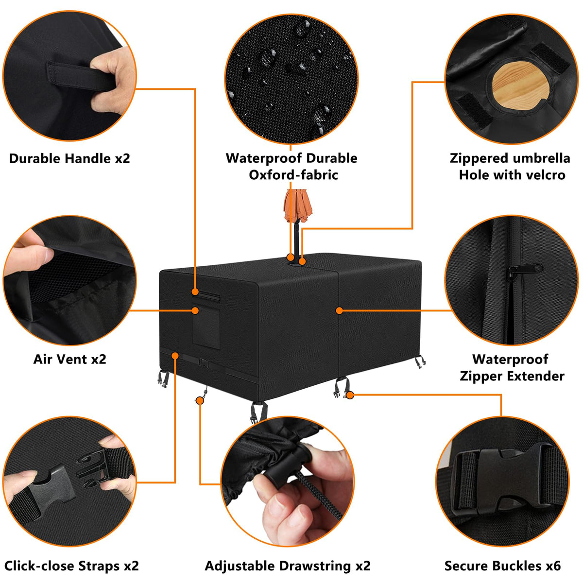 Kovshuiwe oxford fabric garden cover delivers durable weather protection.