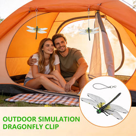 Kowgical dragonfly clip with 3D lifelike design for vibrant yard display