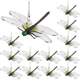 Kowgical dragonfly clip in garden decor adding lifelike charm to plants