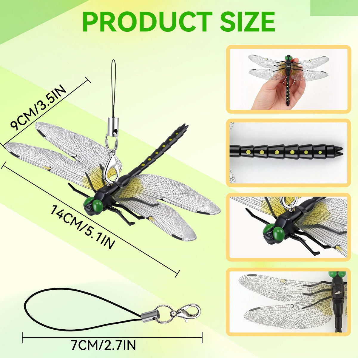 Kowgical dragonfly clip on hat, ideal outdoor accessory for trips