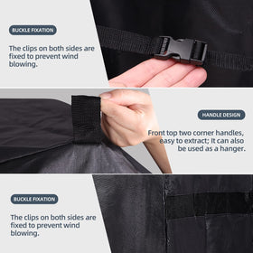 KPT BBQ Cover easy storage with foldable design for compact storage.