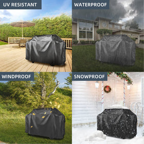 KPT BBQ Cover durable top edge and weather-ready protection for outdoor use.