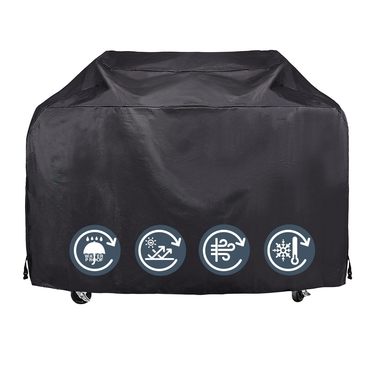 KPT BBQ Cover universal fit 60-68in shields grills from rain and sun.