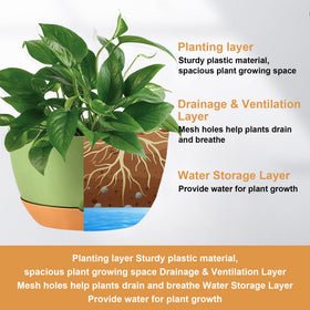 KPUVX ventilation mesh base design promotes soil aeration
