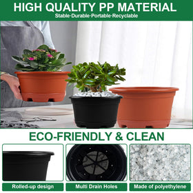 KPUVX pots come in 8.5 to 13 inch sizes for varied plants.