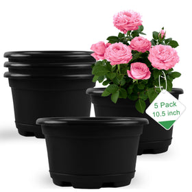 KPUVX five 10.5-inch plant pots for indoor and outdoor use