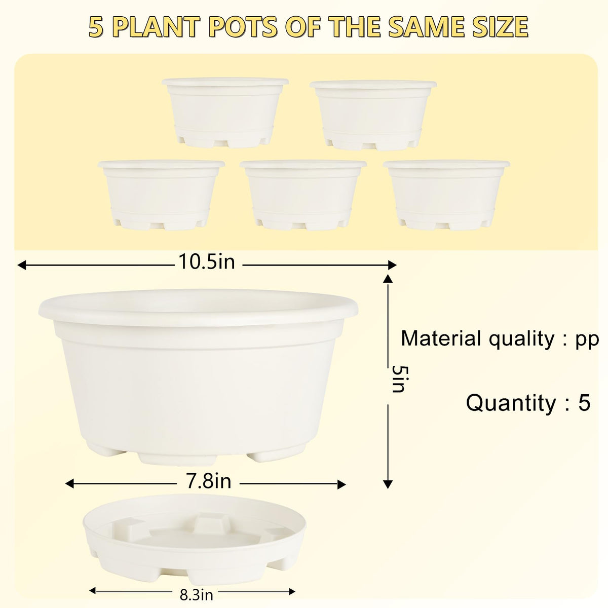 KPUVX planters with drainage holes, close-up, promotes healthier watering management.