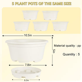 KPUVX planters with drainage holes, close-up, promotes healthier watering management.
