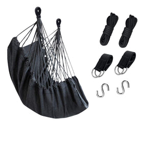KPX outdoor hammock chair ready to hang from a tree branch for relaxation