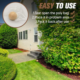 Mole tunnel placement showing easy, mess-free application with KQCWKH.