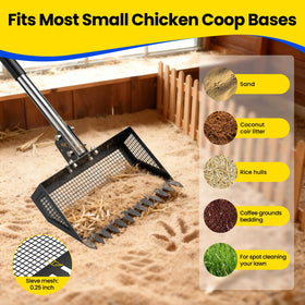 KQPZ multi-purpose farm scoop for coops and yard tasks