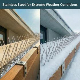 KraAra bird spikes for balcony ledge guard reduce mess and roosting.