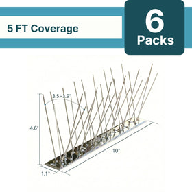 KraAra bird spikes on window sill protect against droppings and mess.