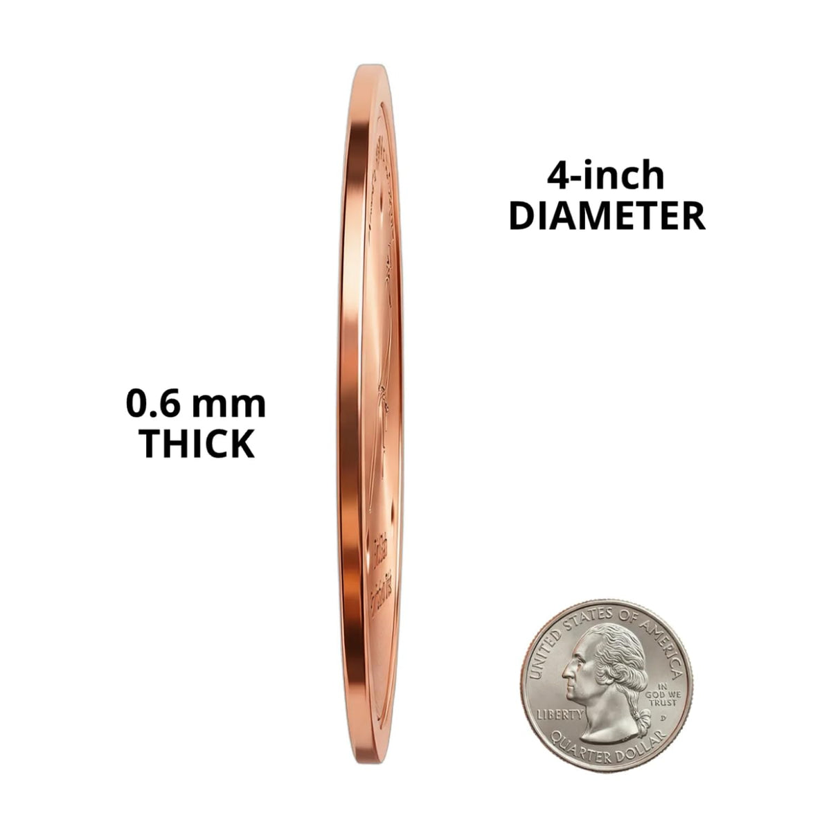 KraAra Pure Copper Bird Bath Disk 0-6mm thick withstands outdoor conditions season after season.