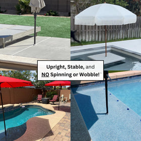 Kraemer Plastics light gray finish blends with pool aesthetics