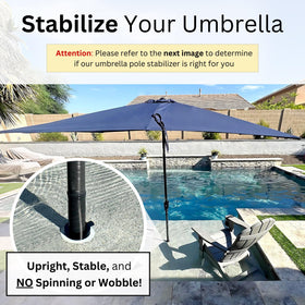Kraemer Plastics stabilizer not for stands or tables; designed for deck sleeves.